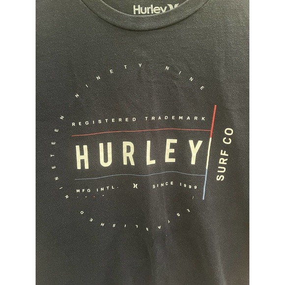 Hurley Surf Co Since 1999 Navy Blue T-Shirt Logo Graphic Red White Blue XL - Picture 4 of 7